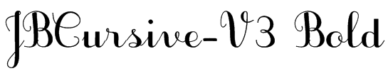 JBCursive-V3 Bold