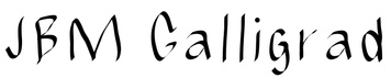 JBM Calligrad