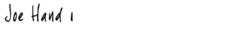 Joe Hand 1