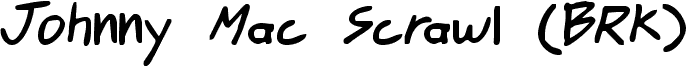 Johnny Mac Scrawl -BRK-