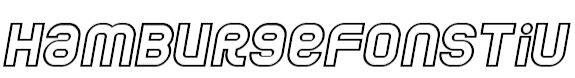 Jumbo Outline Italic