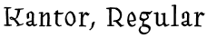 Kantor, Regular