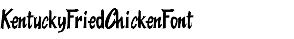 Kentucky Fried Chicken Font