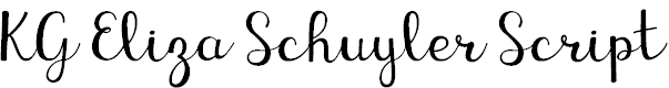 KG Eliza Schuyler Script