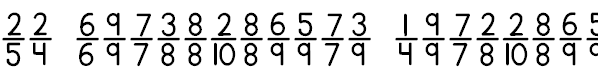 KG Traditional Fractions