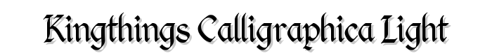 Kingthings Calligraphica Light