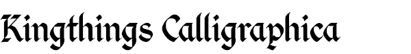 Kingthings Calligraphica