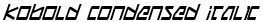 Kobold Condensed Italic