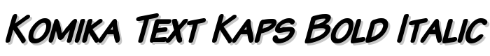 Komika Text Kaps Bold Italic