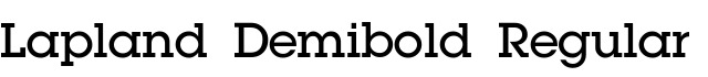 Lapland Demibold Regular