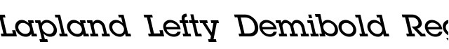 Lapland Lefty Demibold Regular