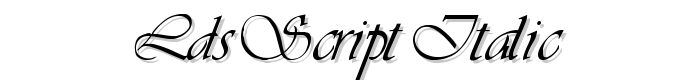 LDS Script Italic