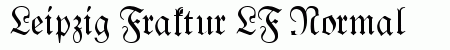 Leipzig Fraktur LF