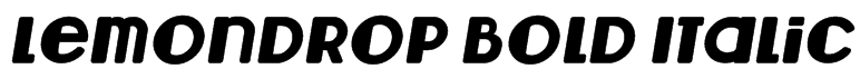 Lemondrop Bold Italic