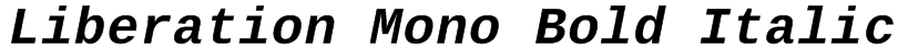 Liberation Mono Bold Italic