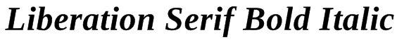 Liberation Serif Bold Italic