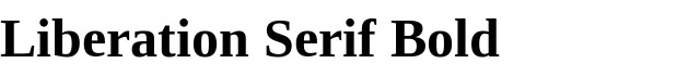 Liberation Serif Bold