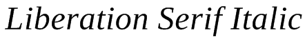 Liberation Serif Italic