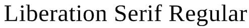 Liberation Serif Regular