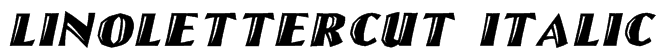LinoLetterCut Italic