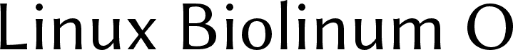 Linux Biolinum O