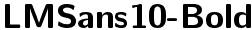 LMSans10-Bold