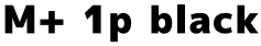 M+ 1p black