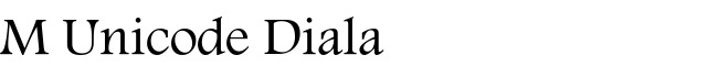 M Unicode Diala