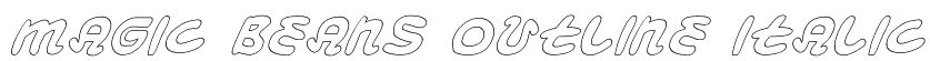 Magic Beans Outline Italic