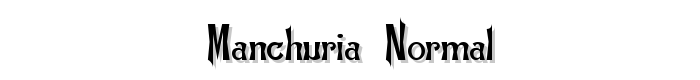 Manchuria  Normal