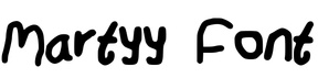 Martyy Font