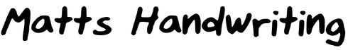 Matts Handwriting