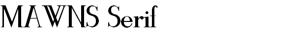 Mawns' Serif