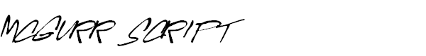 McGurr Script