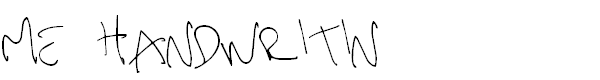 Me Handwritin