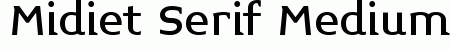 Midiet, Serif Medium