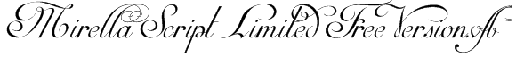 Mirella Script Limited Free Version.vfb