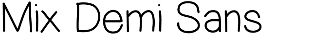 Mix Demi Sans