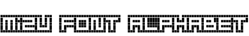 Mizu Font Alphabet