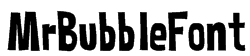 Mr Bubble Font