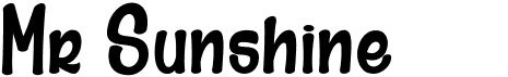 Mr Sunshine