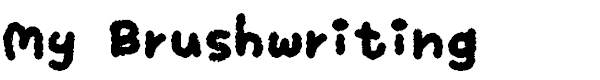 My Brushwriting