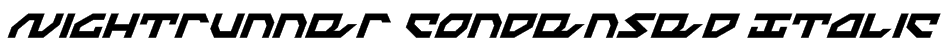 Nightrunner Condensed Italic