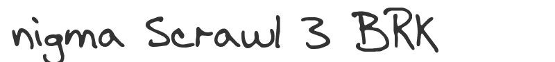 nigma Scrawl 3 BRK