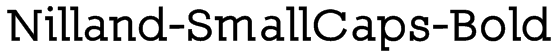 Nilland-SmallCaps-Bold