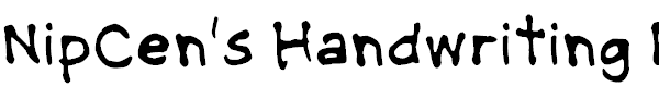 NipCen's Handwriting