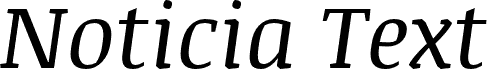 Noticia Text Italic