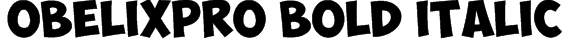 ObelixPro Bold Italic