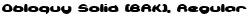Obloquy Solid (BRK), Regular