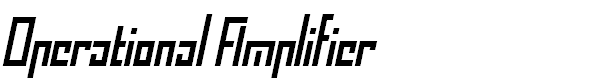 Operational Amplifier